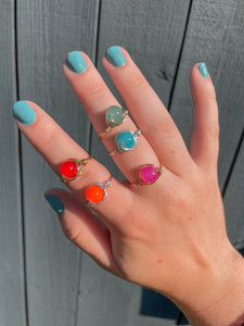 neon wire rings