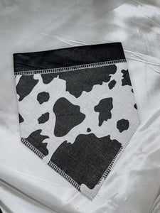 cow print dog bandanna