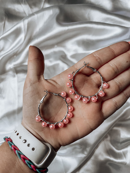 customizable wire wrapped hoop earrings