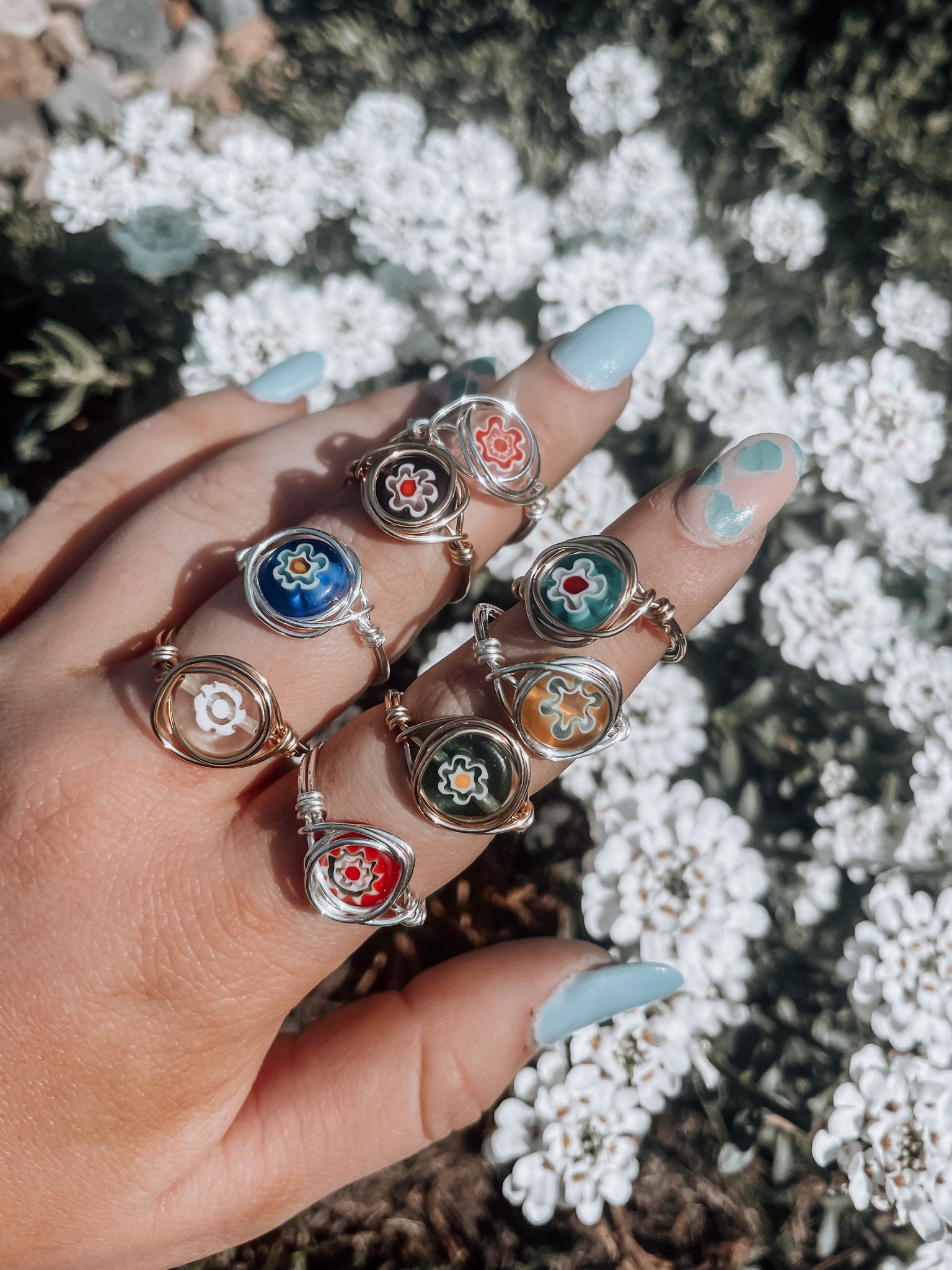 floral wire rings