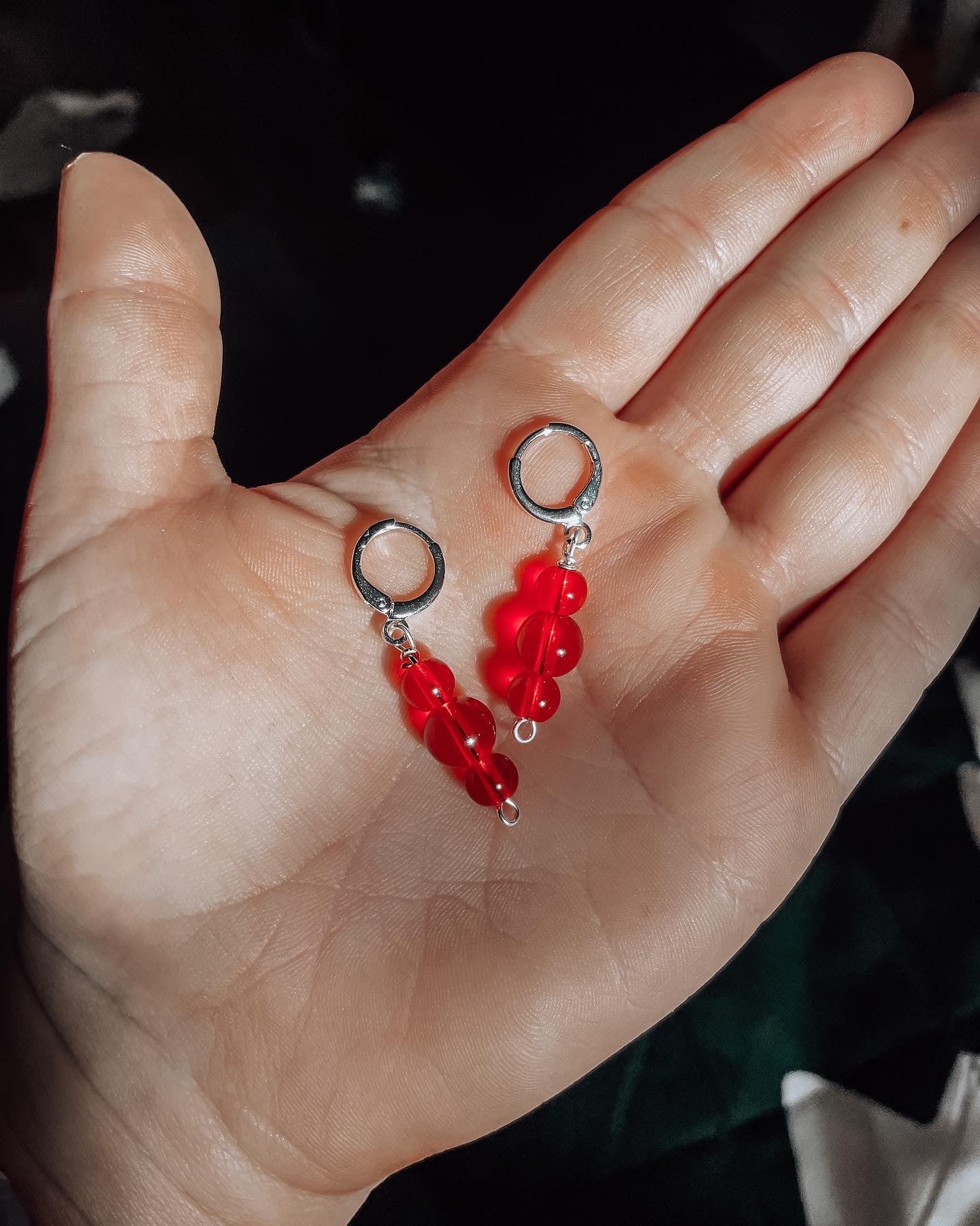 seeing red earrings