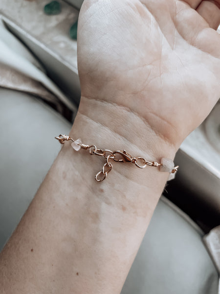 rose quartz bracelet