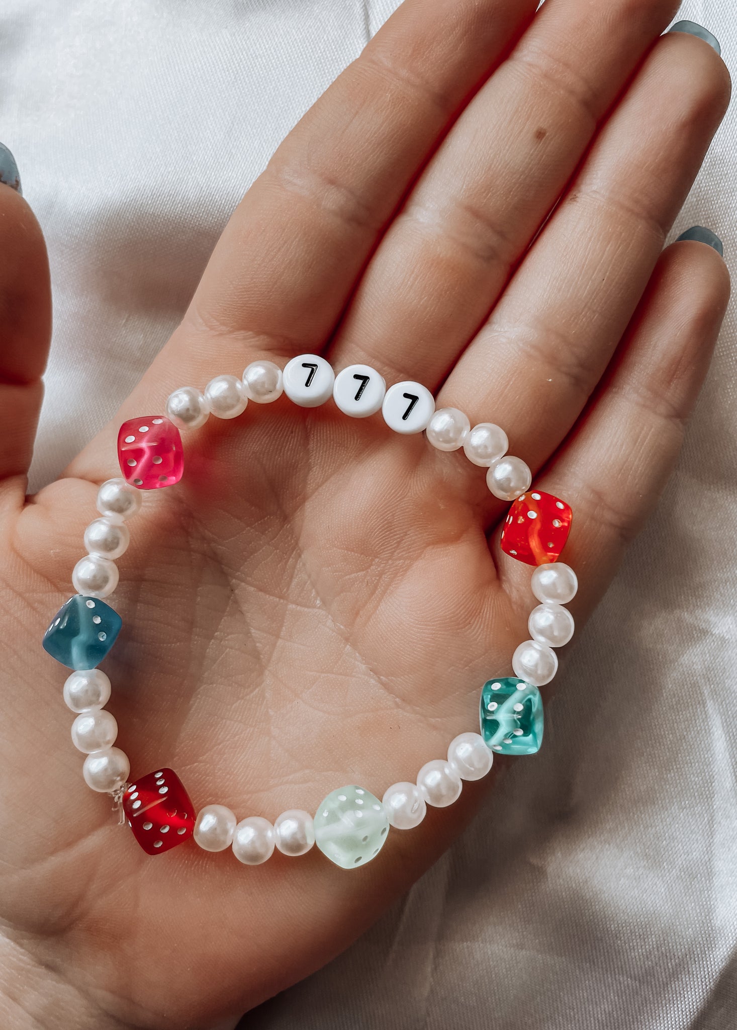 777 beaded bracelet