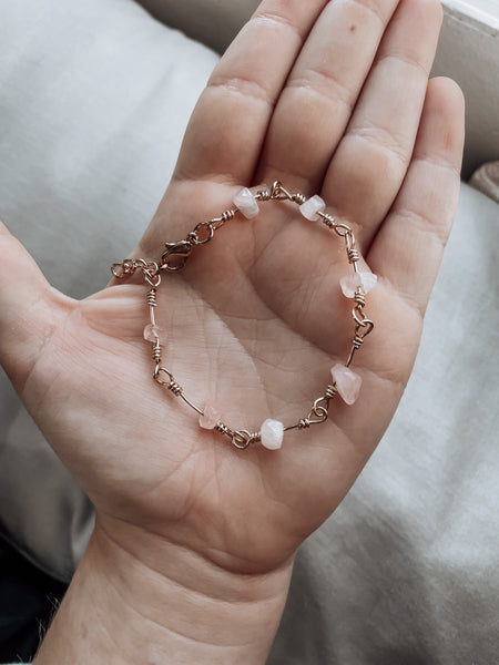 rose quartz bracelet