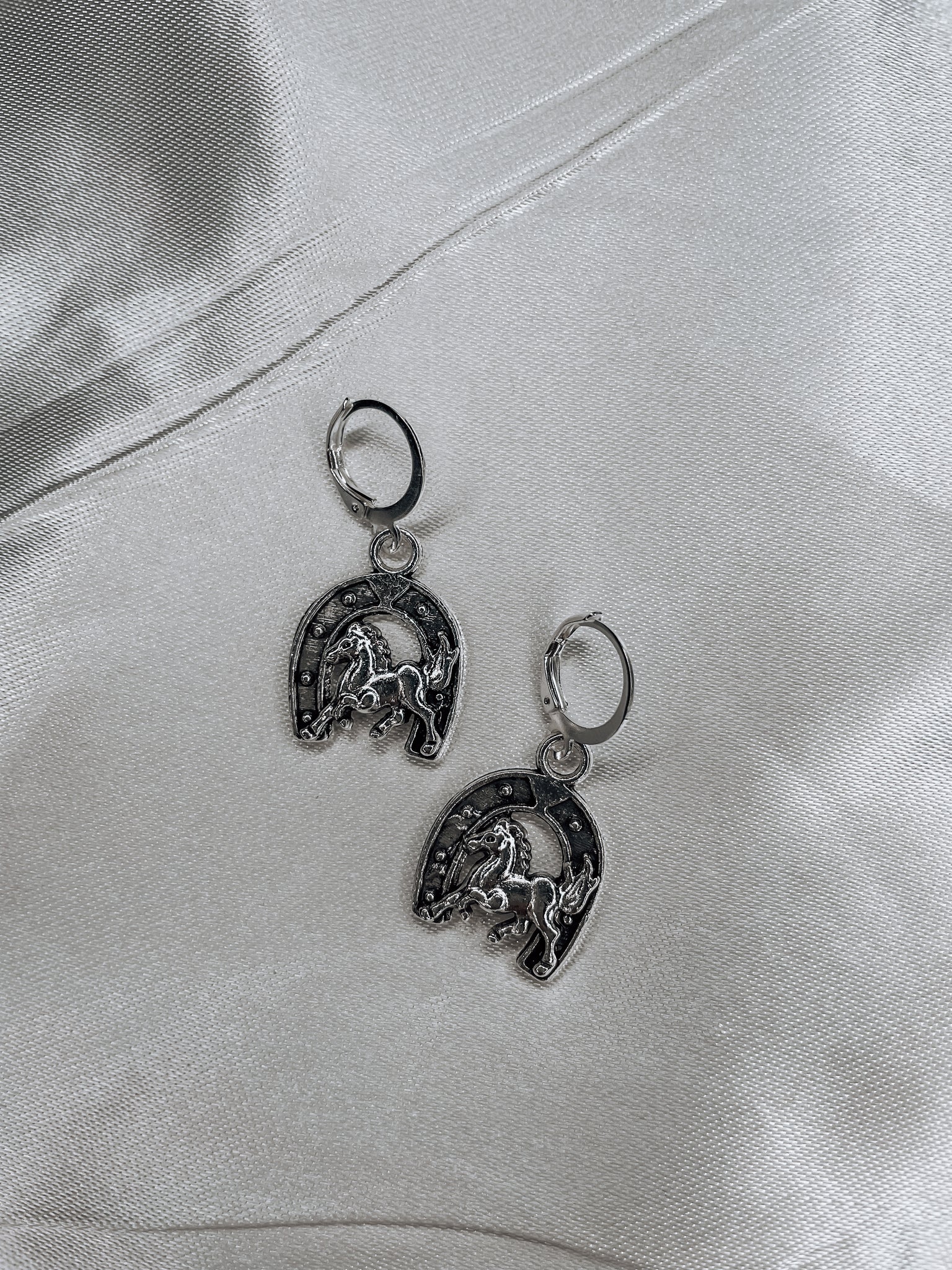 large horseshoe earrings