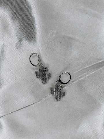 western cactus earrings