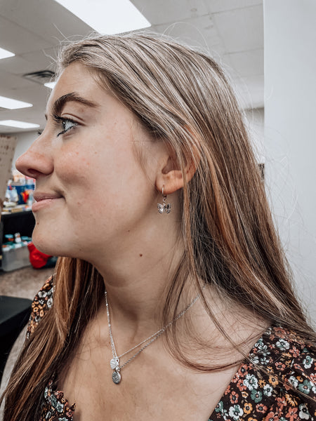 golden butterfly earrings