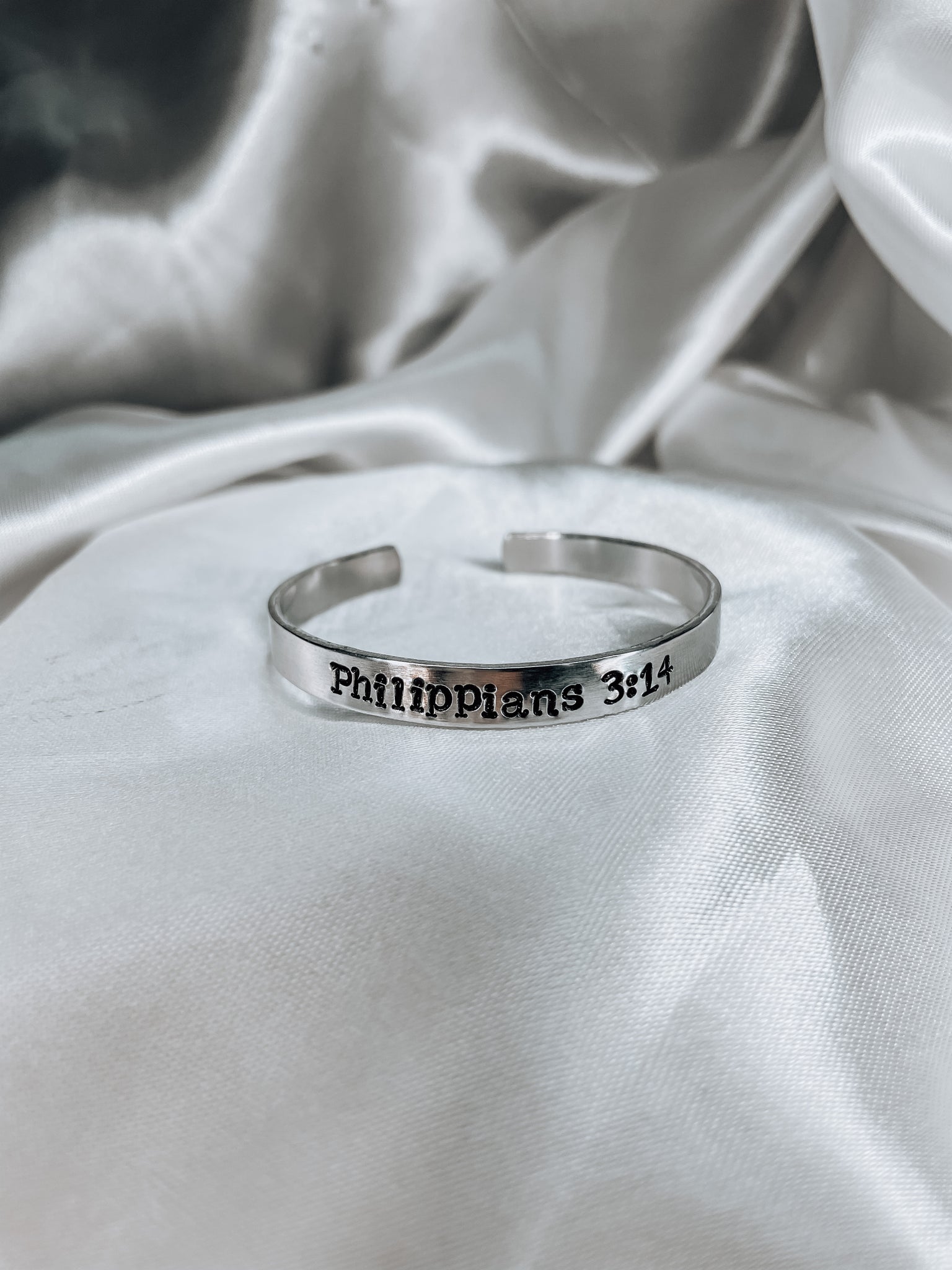 customizable handstamped bracelet