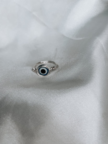 evil eye wire ring